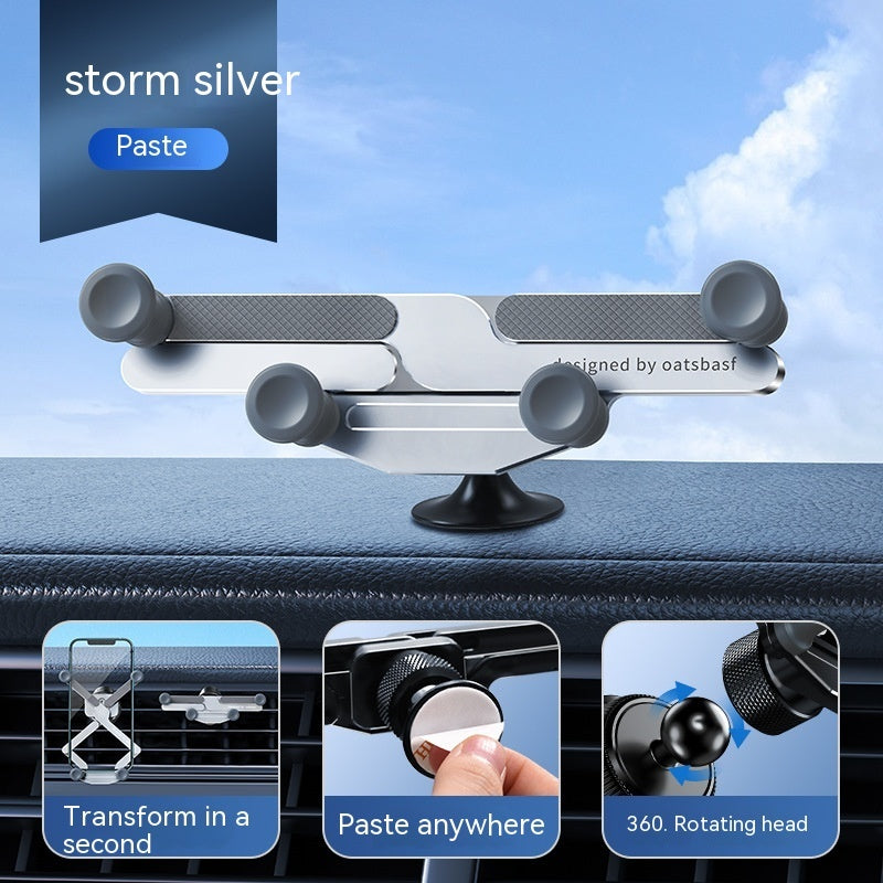Invisible Alloy Onboard Car Holder Bracket Air Outlet