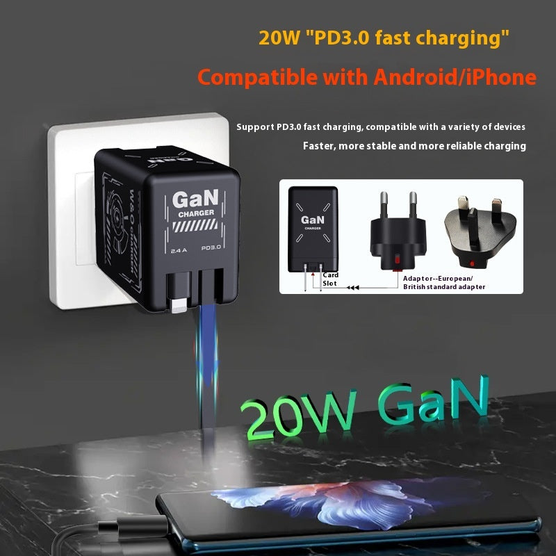 Fast Charge Dual PD USB Type C Smart Charger 120W Output