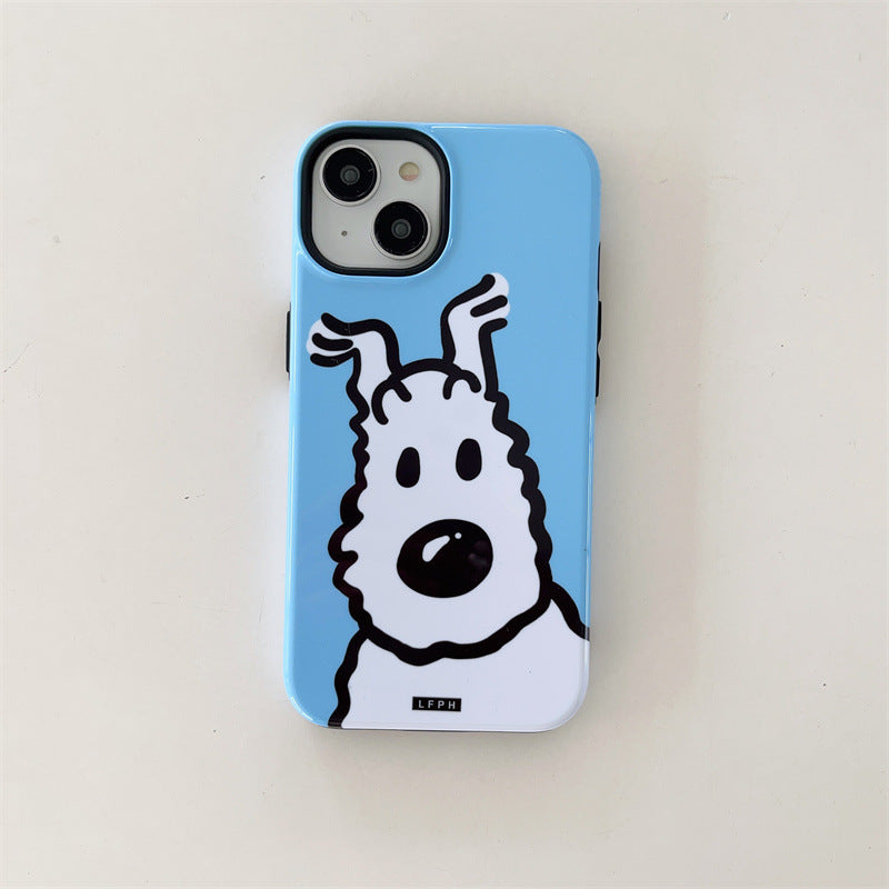 Cartoon Cute Probe Dog TPU Case For IPhone 11 12 13 Pro Max