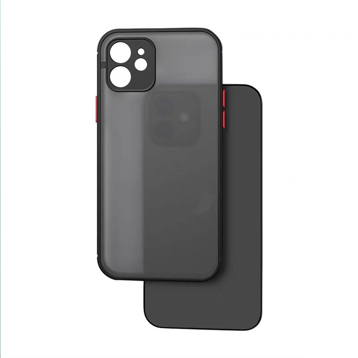 Magnetic IP13 Skin Feeling Case Black Transparent White