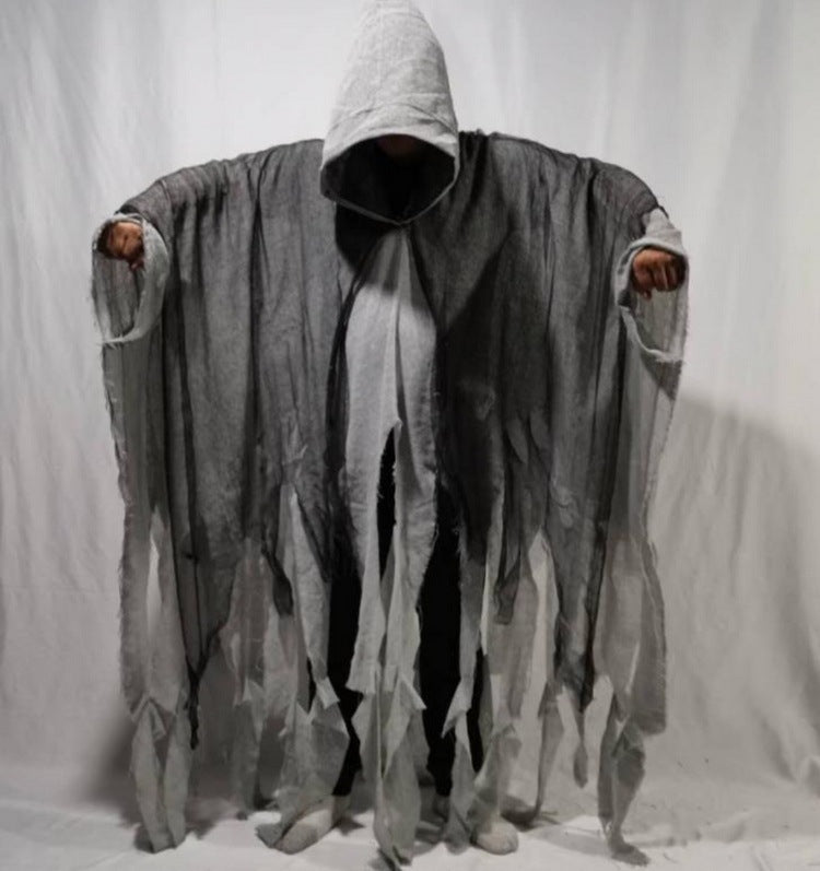 Halloween Zombie Skull Cloak Costume Scary Cosplay Props Party Clothing
