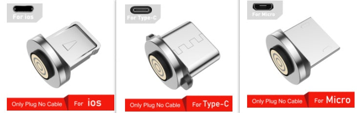 Three In One Magnetic Charging Cable Android Apple TypeC