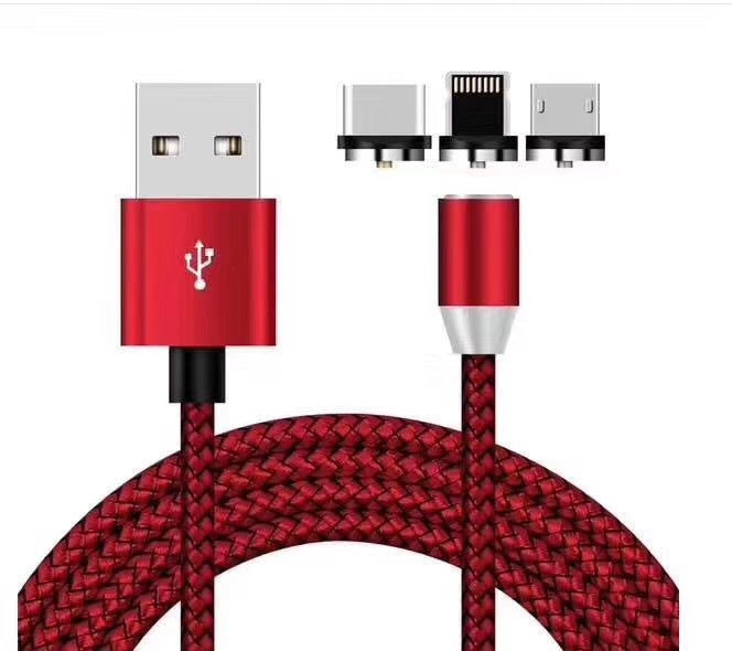Three In One Magnetic Charging Cable For Android And Apple