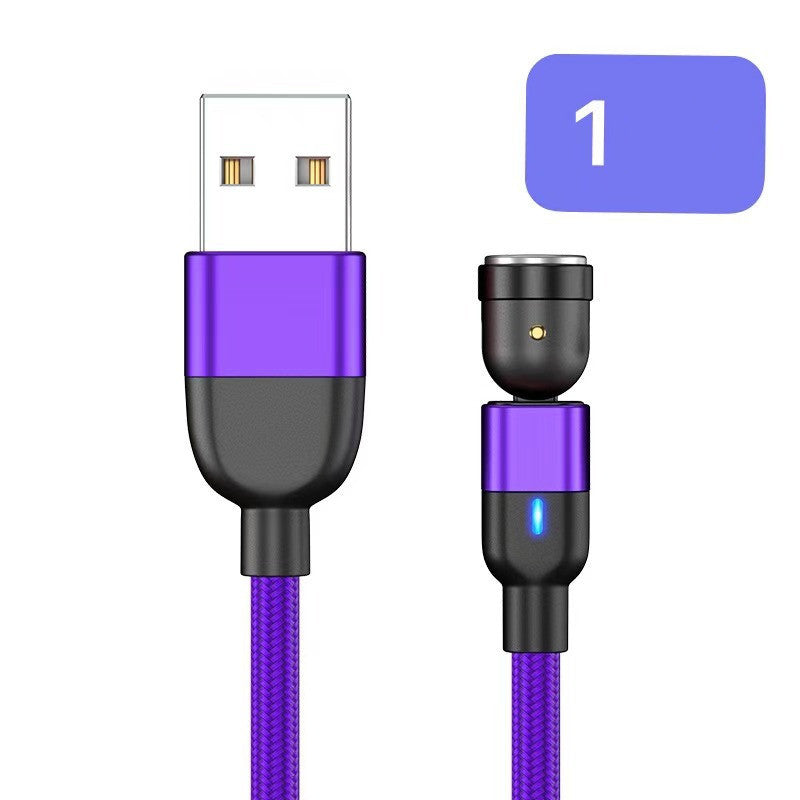 Magnetic Three In One Rotating Charging Cable Usb Type C