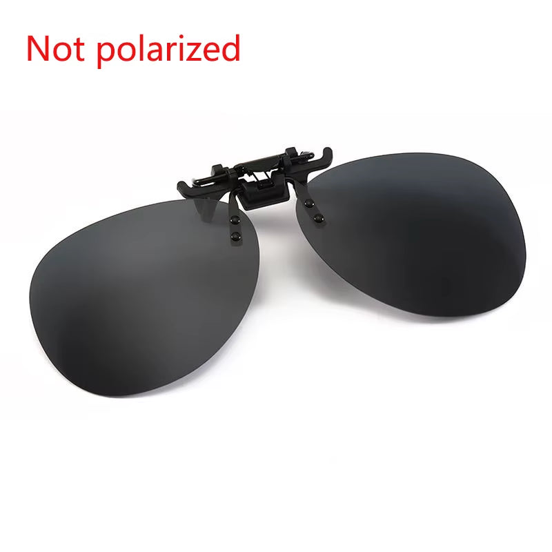 Photochromic Clip-On Sunglasses Polarized Free Shipping, Includes Case