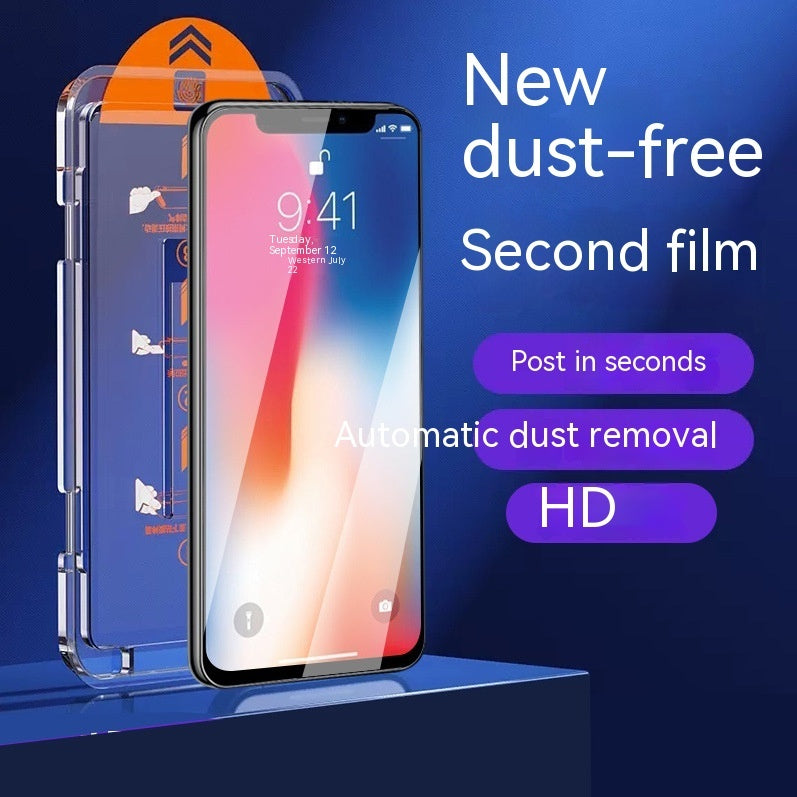 Tempered Glass Screen Protector For iPhone Dust Removal