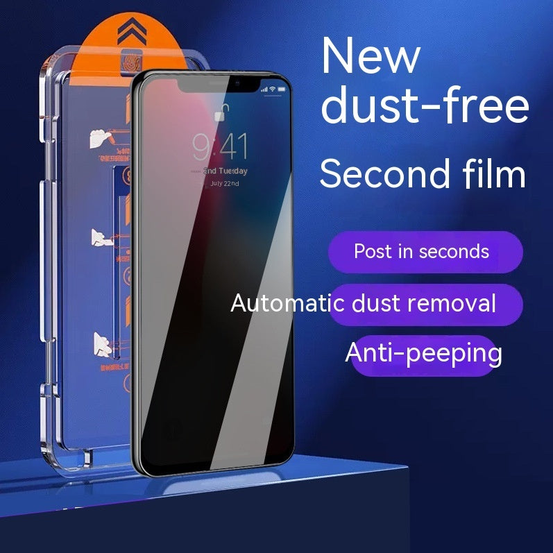 Tempered Glass Screen Protector For iPhone Dust Removal