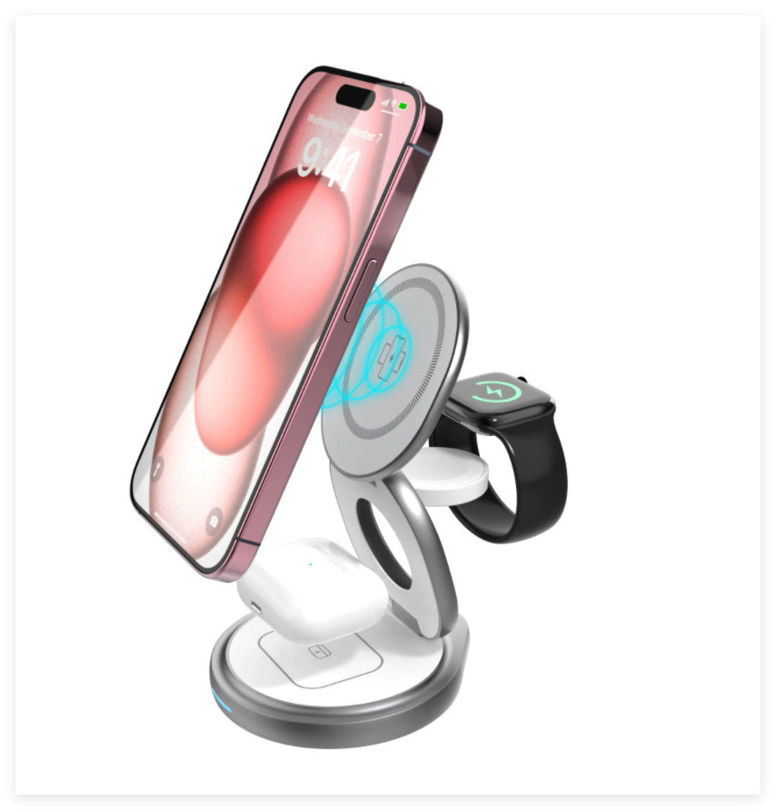 Magnetic Wireless Charger Three In One Fast Charging