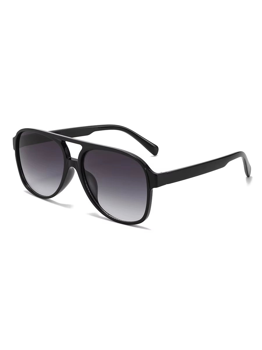 Classic Double-Bridge Retro Sunglasses – Multi-Color Options, Unisex, Suitable for All Scenarios