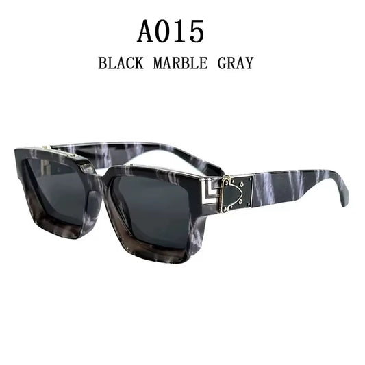 Millionaire Sunglasses for Men Vintage Square Fashion Glasses Luxury Retro Sunglasses Women Trending Punk Gafas De Sol Lentes