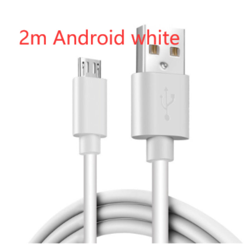 Android USB C Fast Charging Cable 1m 1.5m 2m White Black