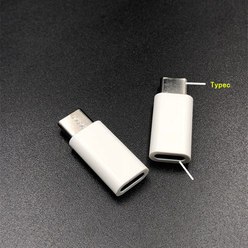 Type C Female To Android Phone Adapter Black And White