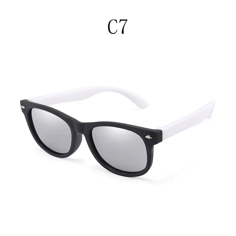 Children Polarized Sunglasses Boys Girls Silicone Frame – Free Shipping W/ Case