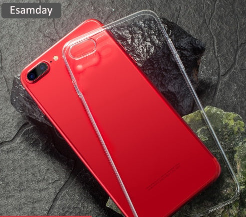 Fine Hole Transparent TPU Back Cover Case For iPhone