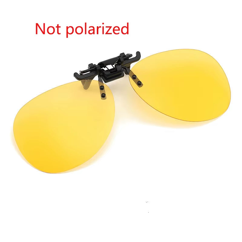 Clip-On Polarized Driving Glasses Anti-Glare Free Shipping, Includes Case