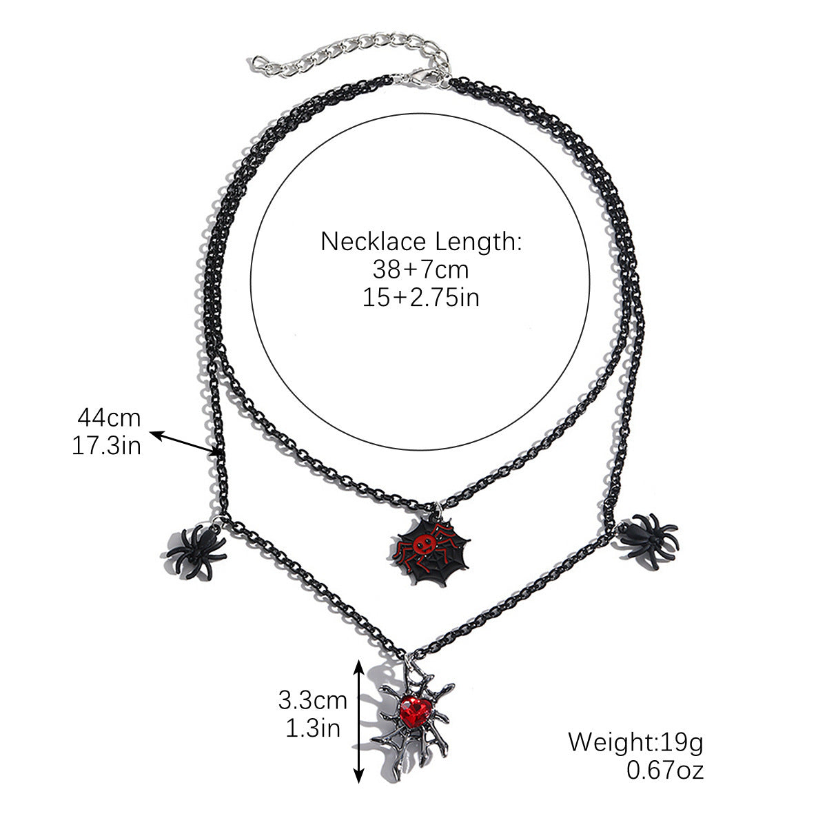 Halloween Necklace Bat Ghost Skull Pumpkin Spider Pendant Jewelry Accessories