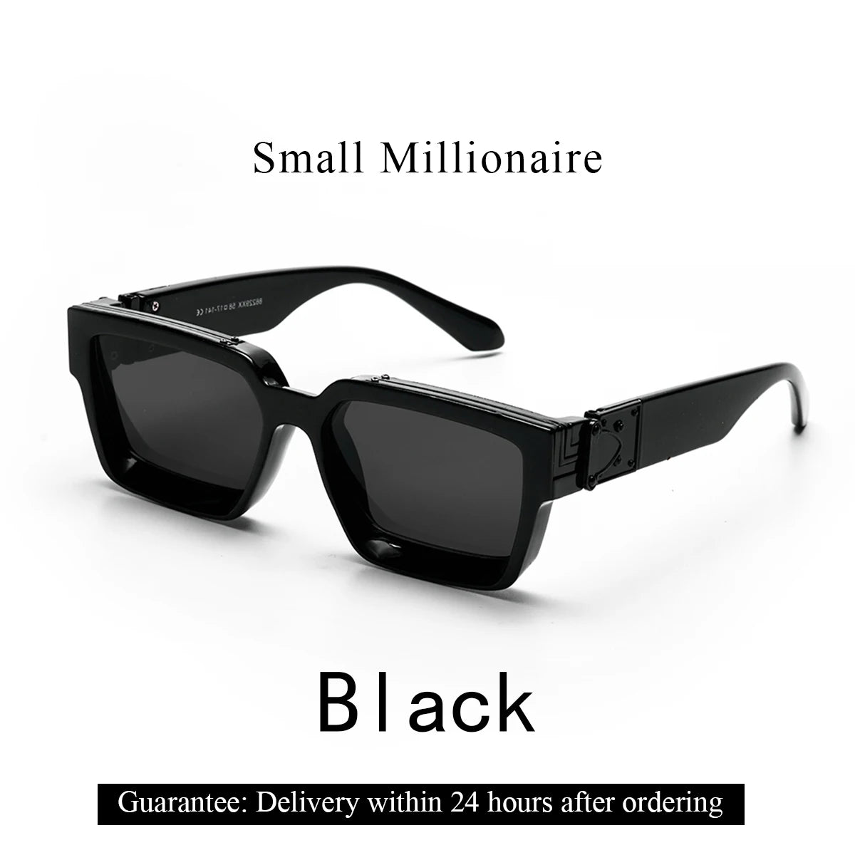 Retro Black Millionaire Shades Luxury Sunglasses 2025 for Men Designer Famous Brand Square Sun Glasses Man Women Sunglass