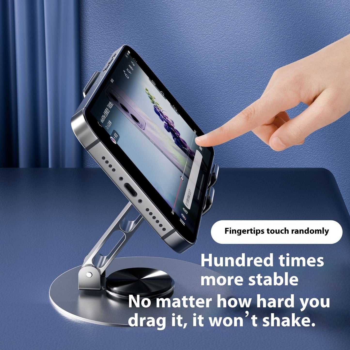 360 Degree Folding Tablet And Desktop Phone Holder Rotation