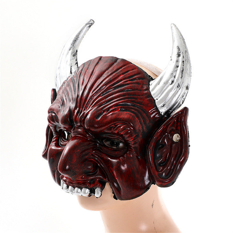 Halloween Devil Mask Pointed Party Ball Cosplay Costume Scary Face Prop