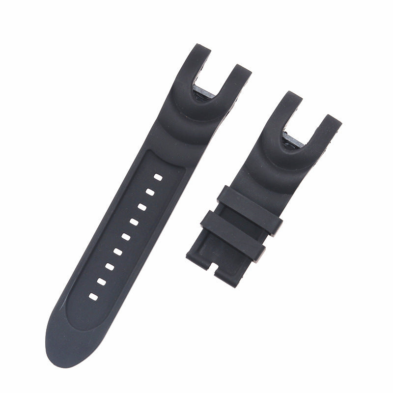 Fork Soft Silicone Inverter Watch Band Blue Black Edition