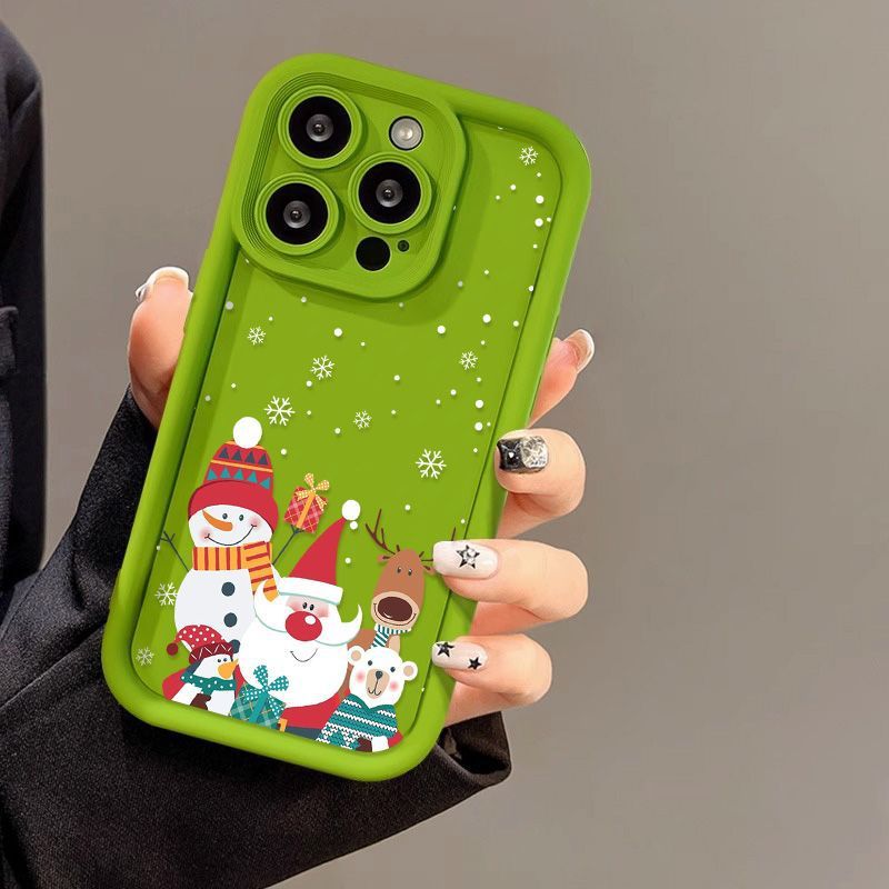 Cute Santa Claus Christmas Phone Case Frosted Shockproof