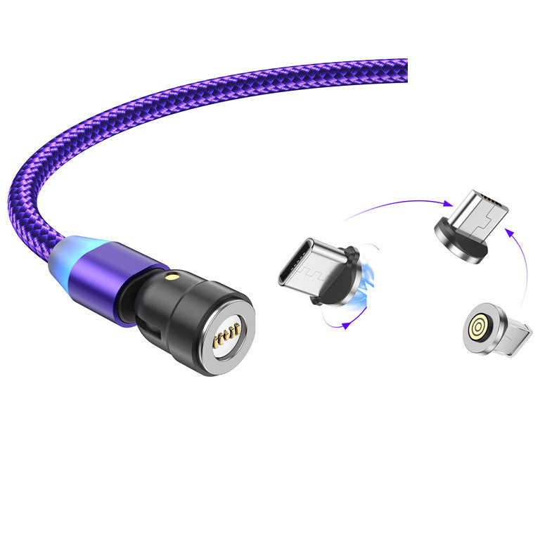 Three In One Magnetic Charging Cable Android Apple TypeC