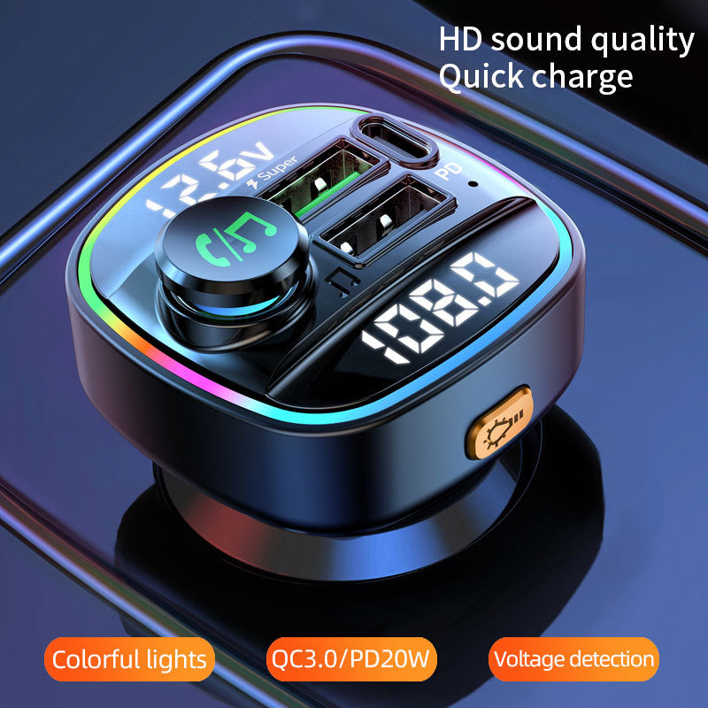 Bluetooth Five Point Zero FM Transmitter Handsfree Car MP3