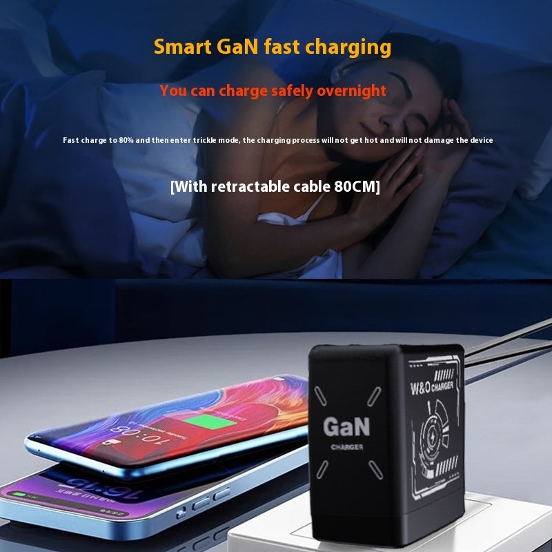 Fast Charge Dual PD USB Type C Smart Charger 120W Output