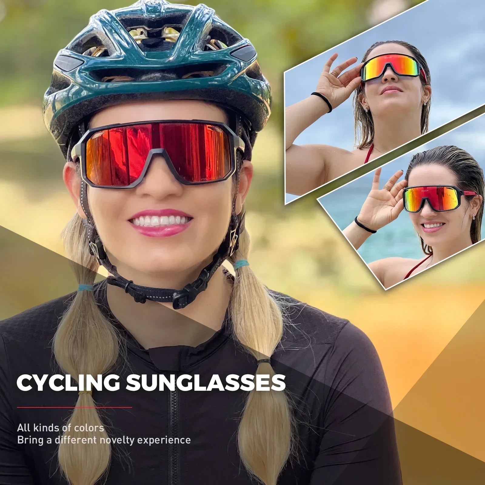 Photochromic Cycling Glasses Bike Mountain Bicycle Golf UV400 Sunglasses Sport Protection Glasses for Men Women Baseball
