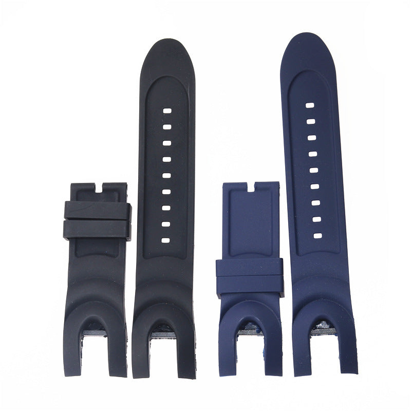 Fork Soft Silicone Inverter Watch Band Blue Black Edition