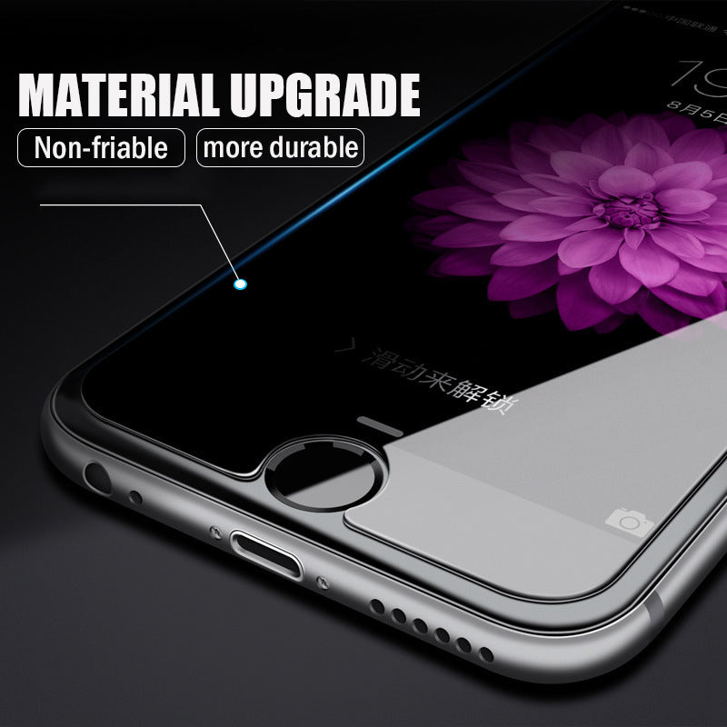 Half Screen White Tempered Glass Screen Protector Film for iPhone 6–16 Pro Max