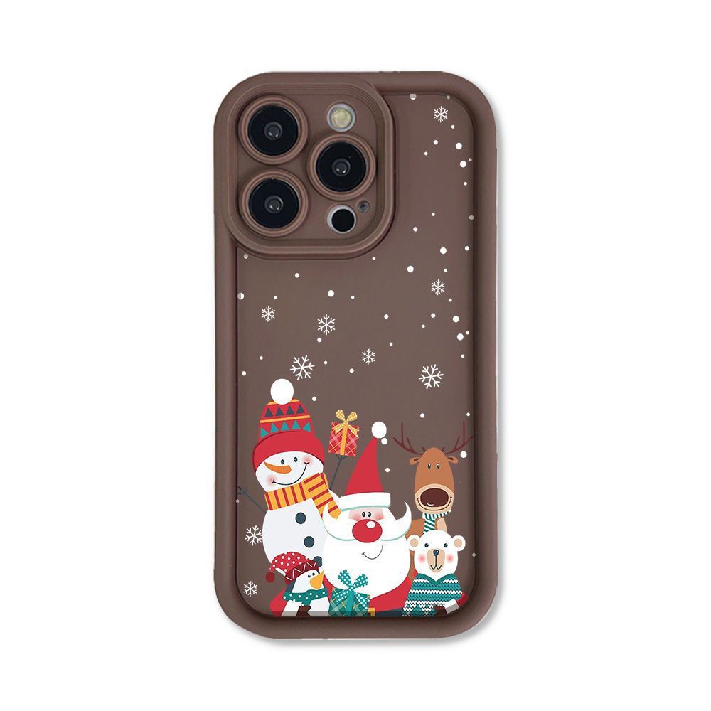 Cute Santa Claus Christmas Phone Case Frosted Shockproof