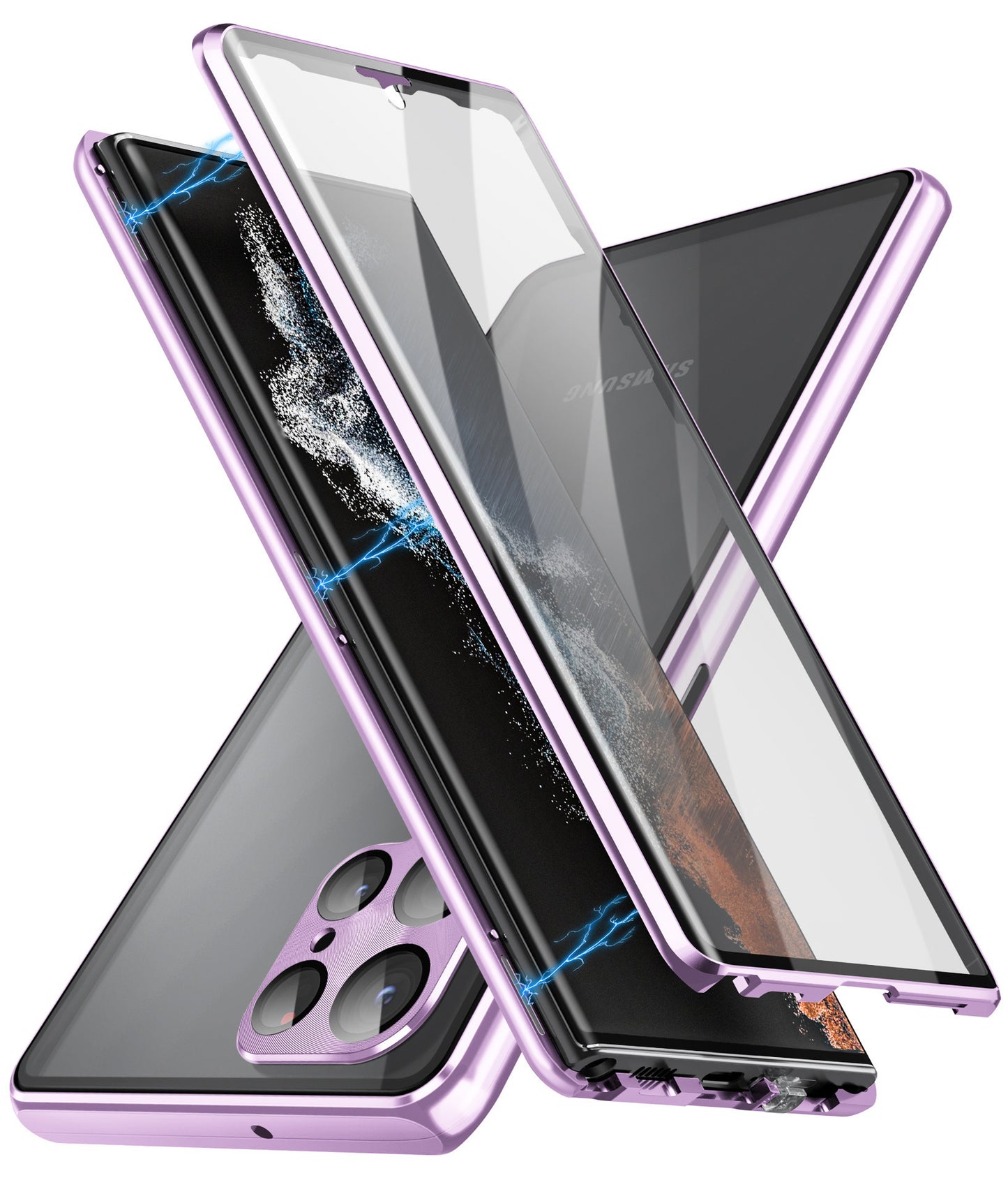 Peep Proof Magnetic Mirror Case For Galaxy S24 Ultra