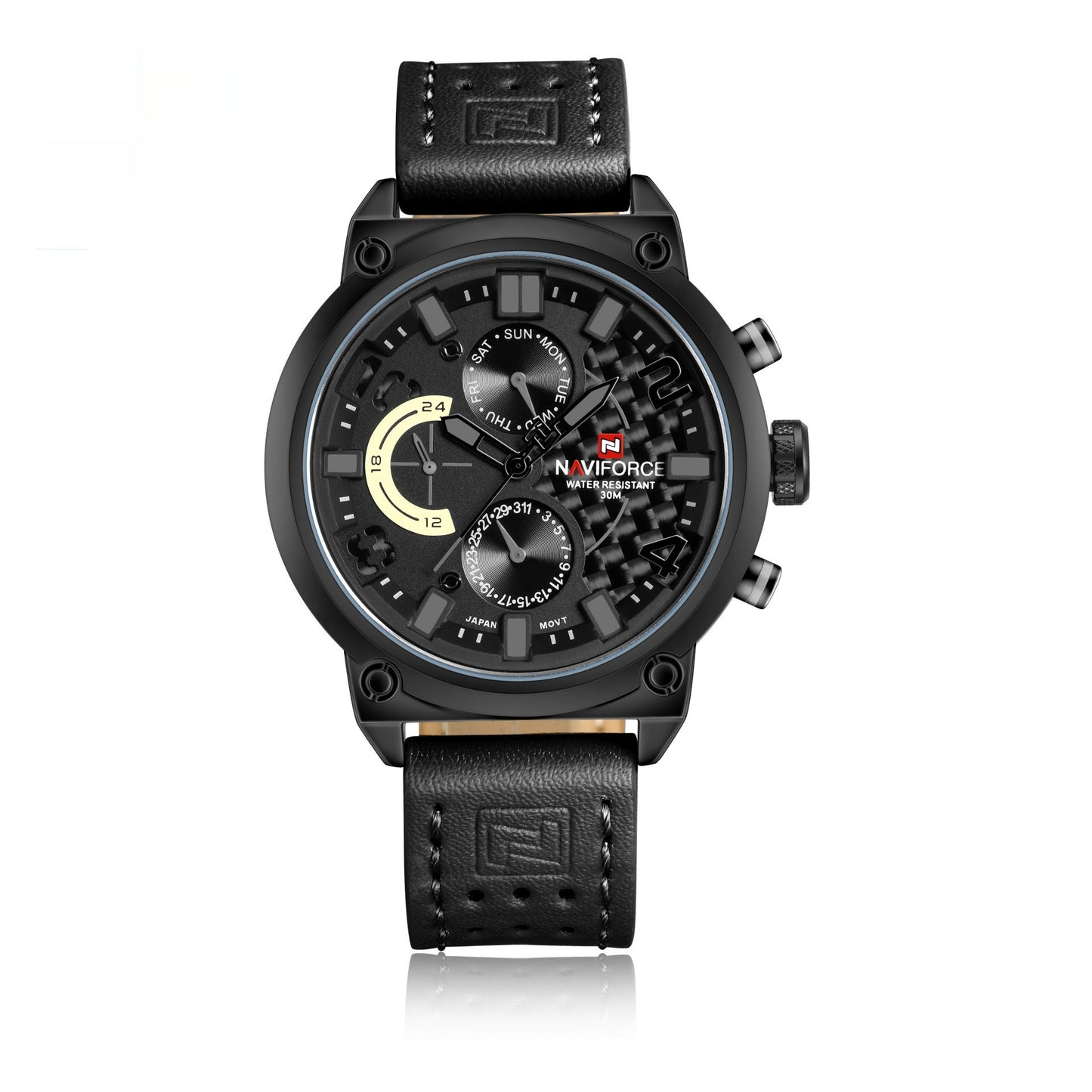 Men’s Quartz Watch Metal Case 30M Waterproof Casual Style with Multi-Colors