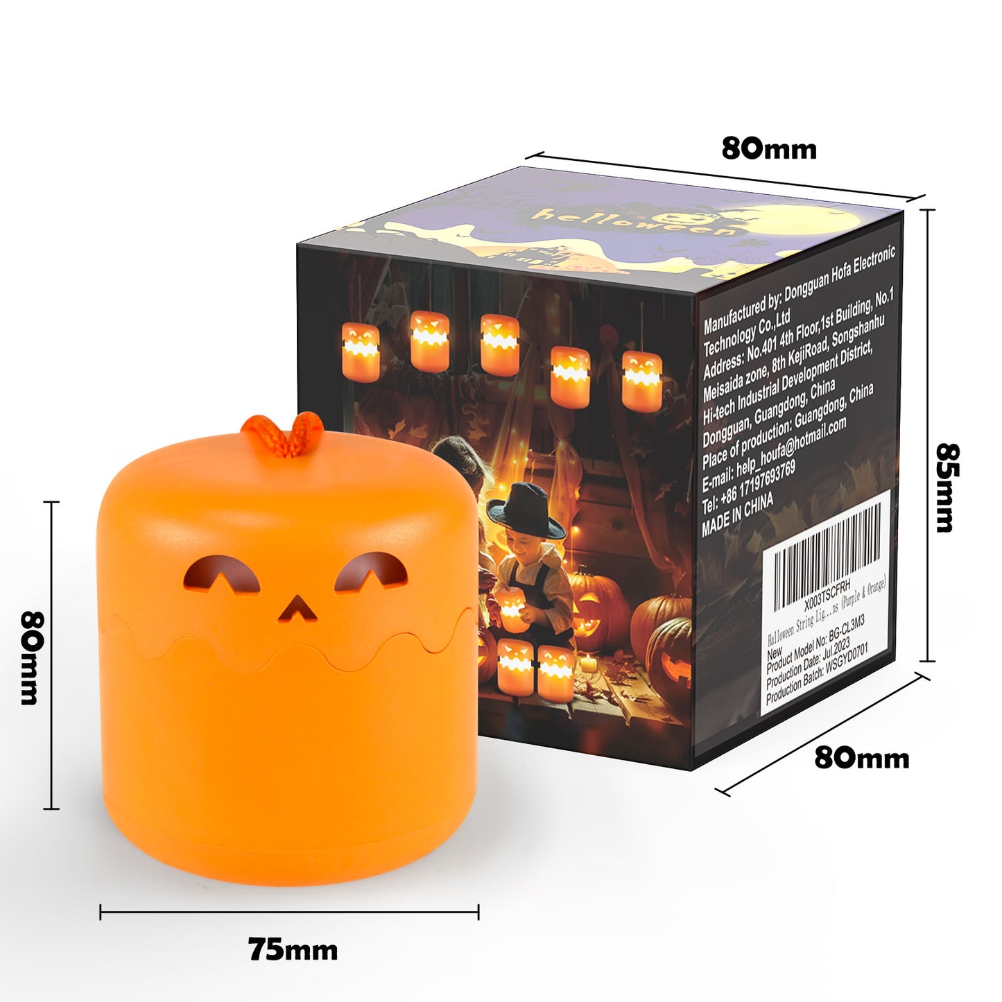 Halloween Pumpkin Lamp Foldable Portable Small Night Light Party Decoration