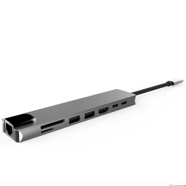 PD Eight Port USB Type C Docking Station Hub Portable