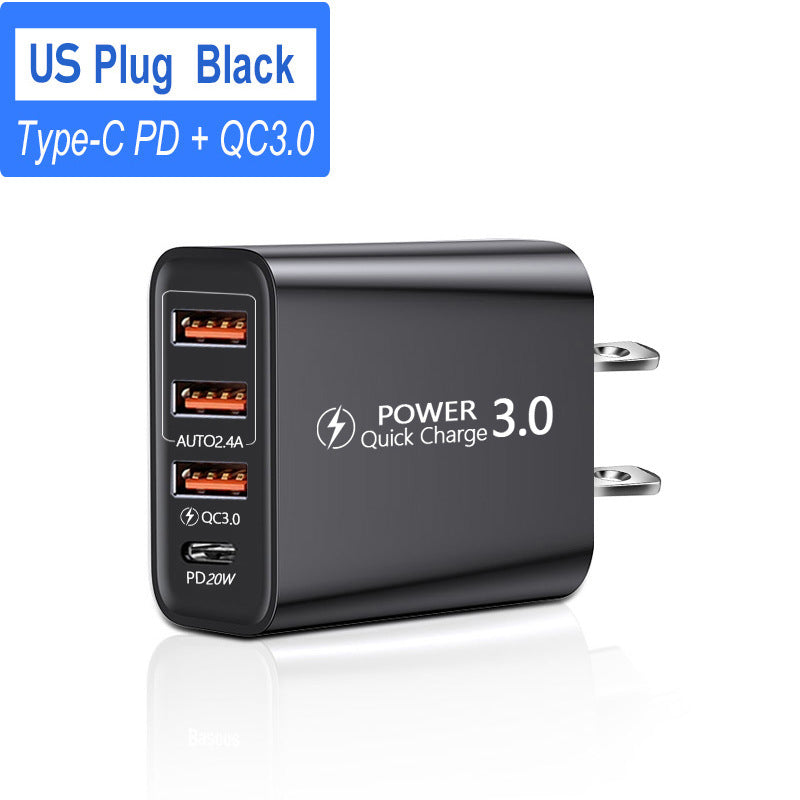 US And European 3 USB Travel Charger For Mobile Phones