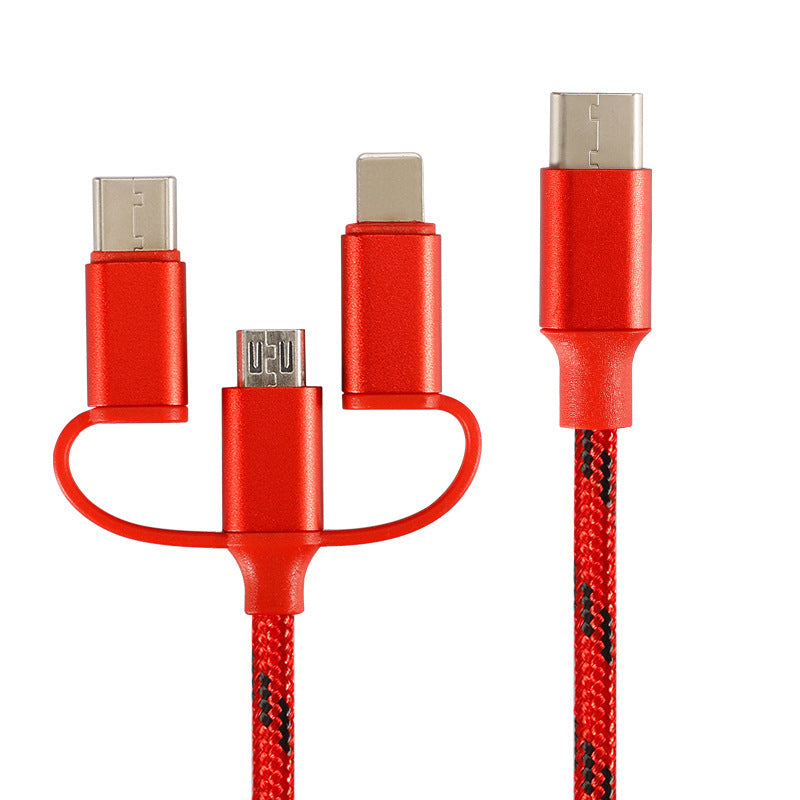 Three In One Data Cable For Universal Fast Charging 1m
