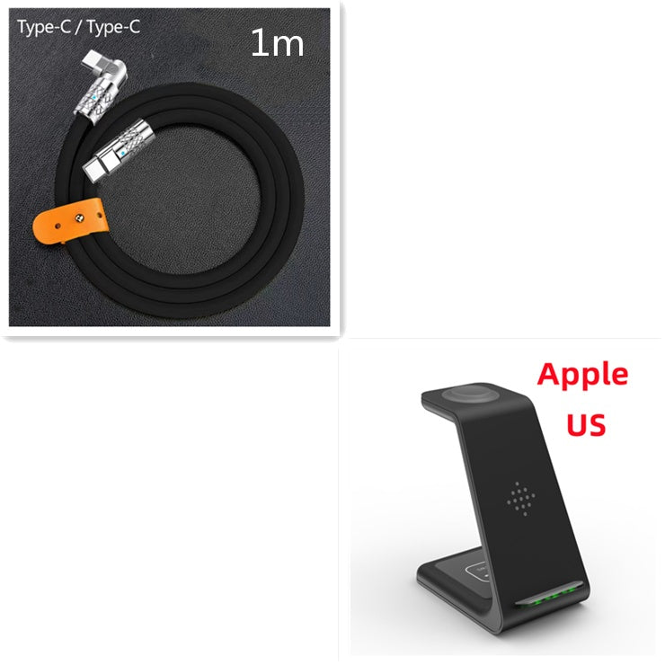3 In 1 Fast Wireless Charging Station Stand For Phones