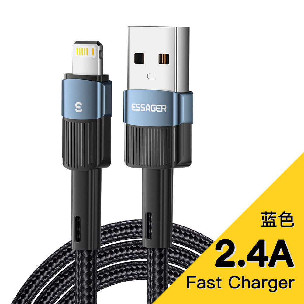 New 6A Fast Charge Data Cable Lightning Micro USB Type C