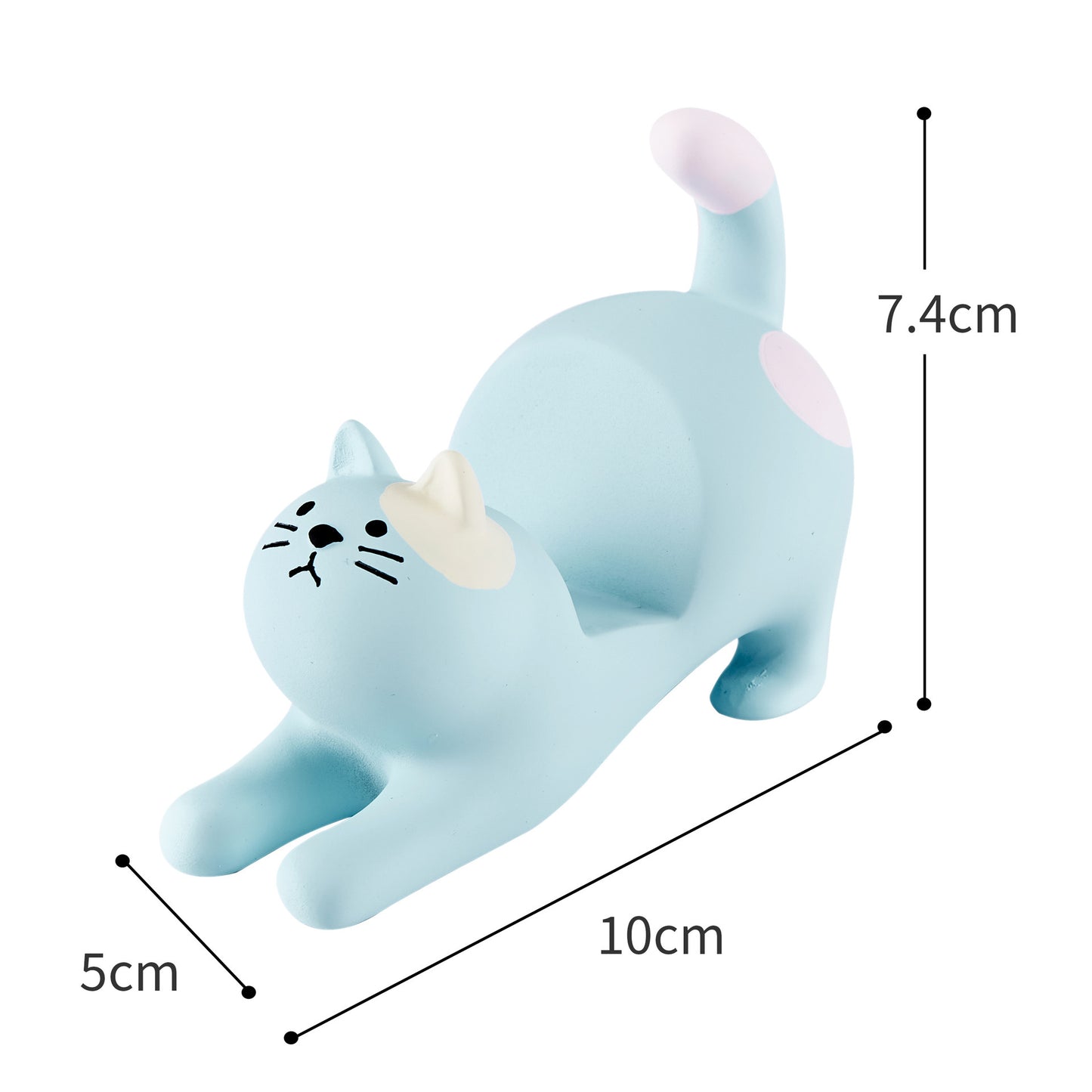 Grocery Cat Phone Holder Resin Craft Desktop Ornament