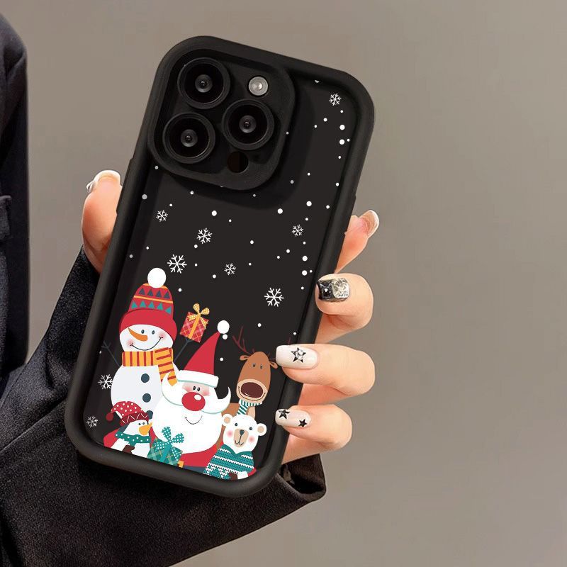 Cute Santa Claus Christmas Phone Case Frosted Shockproof