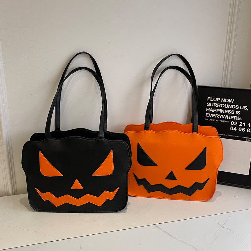 Women’s Halloween Pumpkin Bag Fashion Shoulder Crossbody Messenger Purse