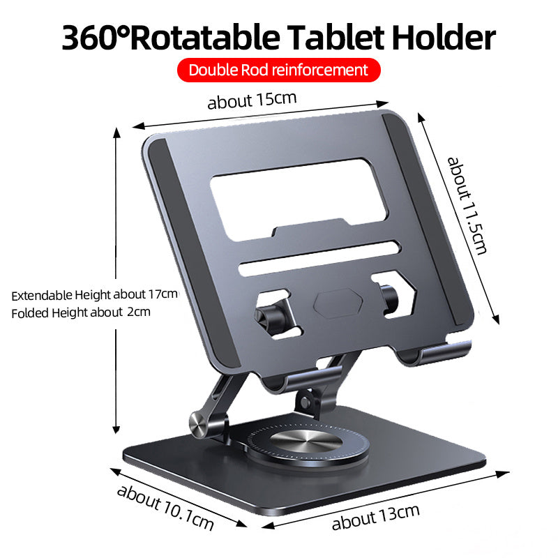 360 Degree Rotating Folding Tablet Stand Compact Portable