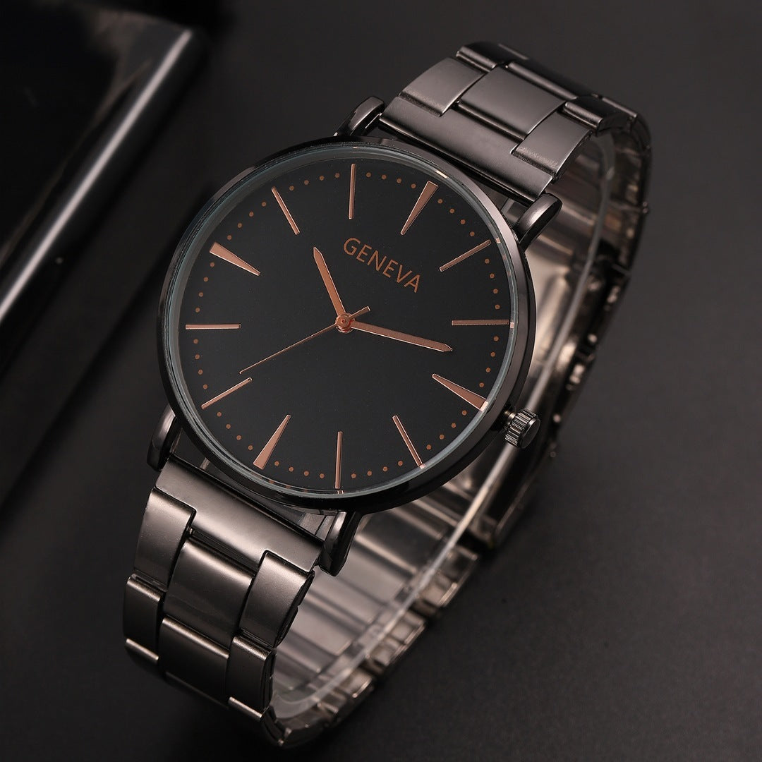 Steel Belt Ultra Thin Quartz Watch Unisex – Casual Everyday Wear