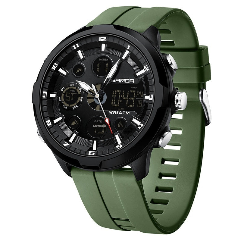Men’s Sport Waterproof Multifunction Watch – Luminous Dial, Outdoor Casual Style
