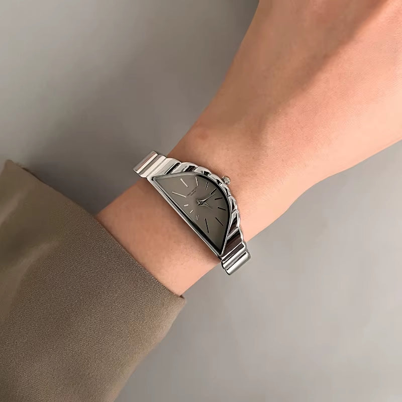 Women Half Moon Dial Quartz Watch Includes Case, Free Shipping, Ship in 24 Hours