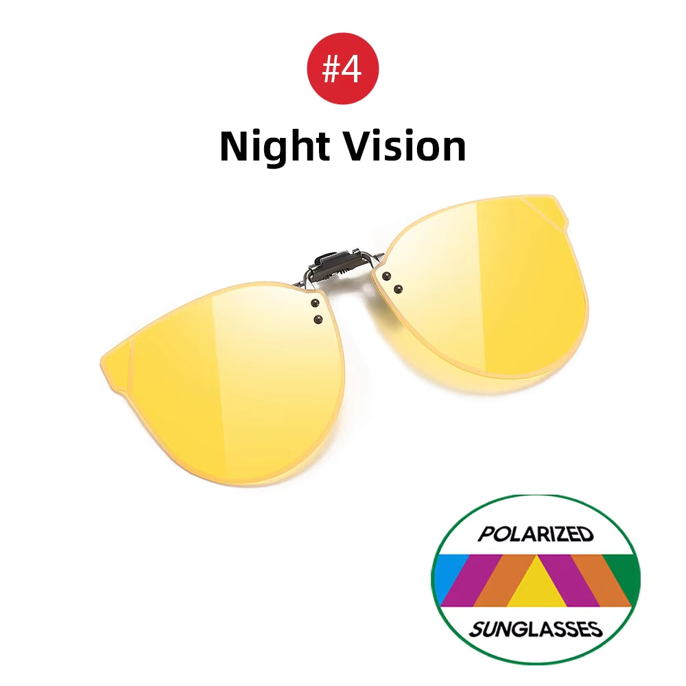 Purple Gradient Cat Eye Clip-On Sunglasses Women – Free Shipping Includes Case