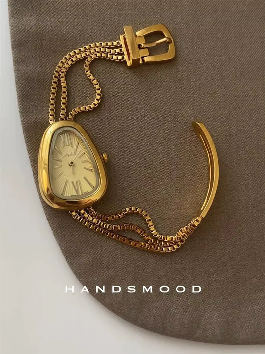 Light Luxury Niche Snake Head Women'S Quartz Watch High-End Temperament Bracelet Women'S Watch Snake Chain Women'S Watch Gift