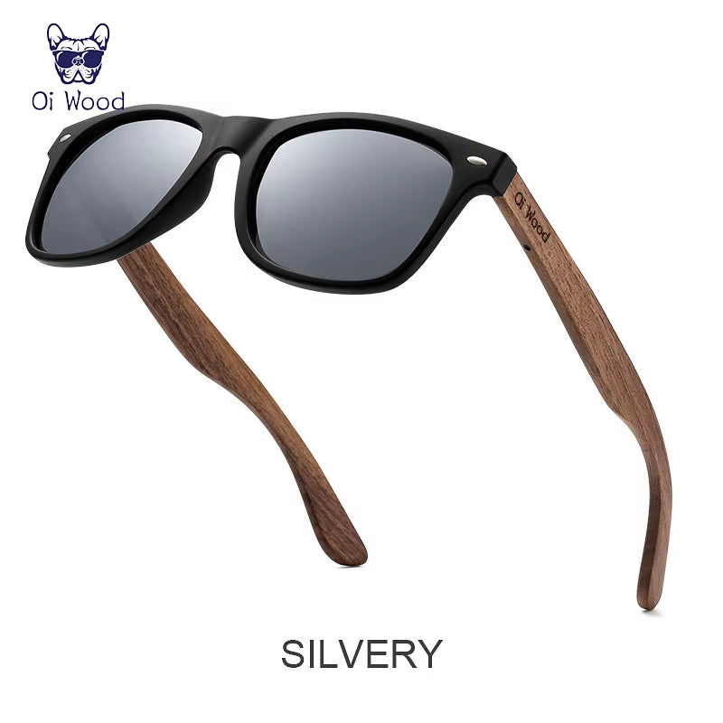 Brand Natural Wooden Sunglasses Men Polarized Fashion Sun Glasses Original Wood Oculos De Sol Masculino New TR90 Frames